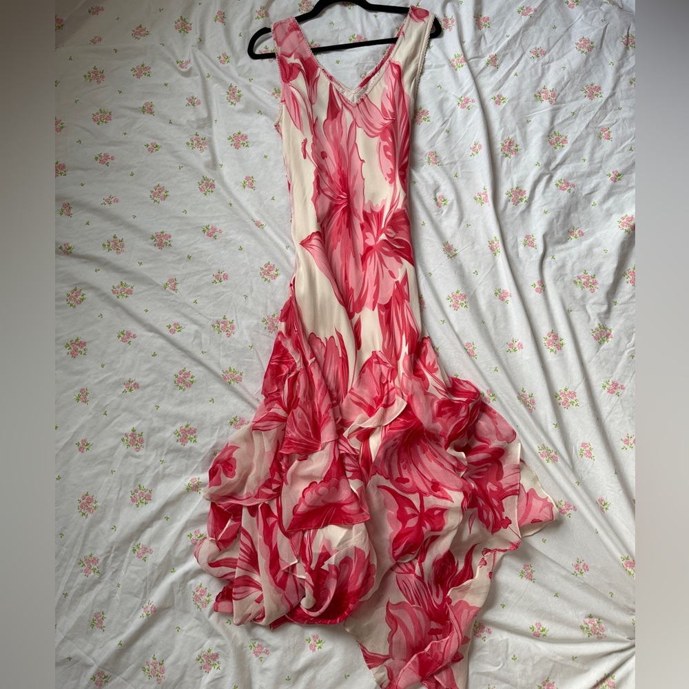 Vintage Floral Y2K Dress Gown - Picture 7 of 15